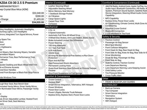 New 2025 MAZDA CX-30 AWD 2.5 S w/ Premium Package image 6
