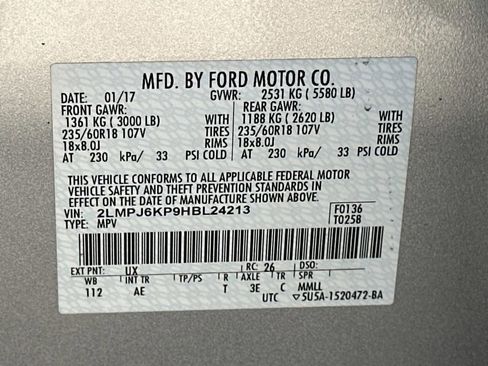 Used 2017 Lincoln MKX Select w/ Select Plus Package image 35