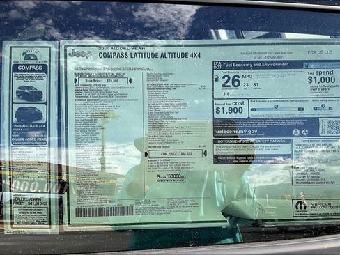 New 2026 Jeep Compass Latitude w/ Quick Order Package 29K image 16