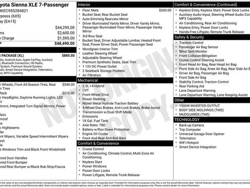 Used 2025 Toyota Sienna XLE w/ XLE Plus Package FWD image 25