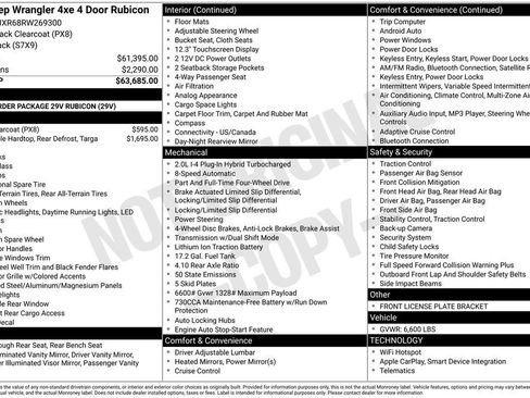 Used 2024 Jeep Wrangler Unlimited Rubicon 4xe image 56