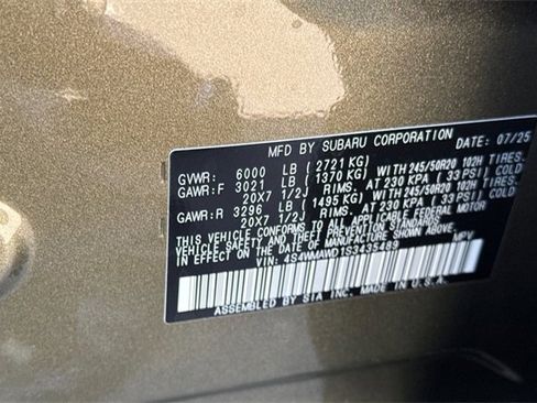 Certified 2025 Subaru Ascent Bronze Edition image 26