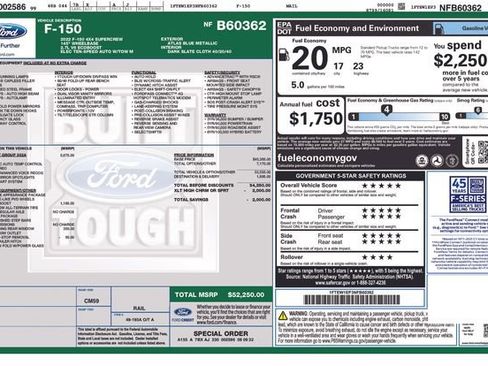 Used 2022 Ford F150 XLT w/ Equipment Group 302A High AWD/4WD image 4
