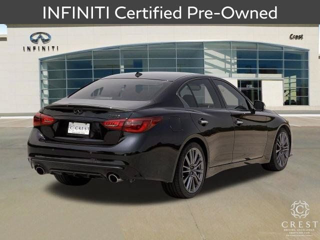 Certified 2023 INFINITI Q50 Red Sport 400 w/ Black Opal Edition RWD image 4