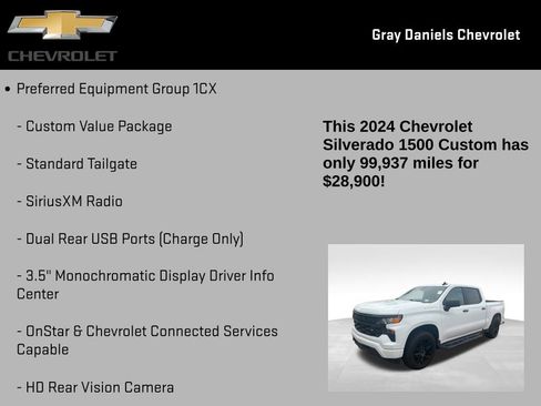 Certified 2024 Chevrolet Silverado 1500 Custom image 17