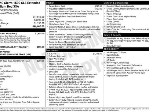 Used 2016 GMC Sierra 1500 SLE w/ SLE Value Package AWD/4WD image 12