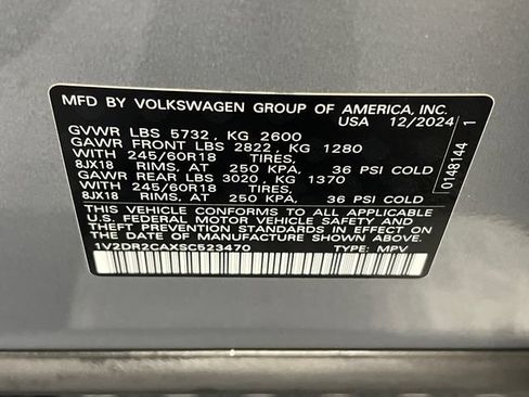 Certified 2025 Volkswagen Atlas SE FWD image 27