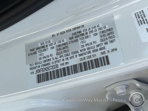 Certified 2025 MAZDA CX-5 AWD 2.5 S w/ Preferred Package image 36