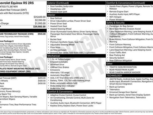 New 2026 Chevrolet Equinox RS w/ Safety and Technology Package image 6