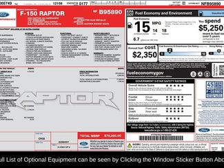 Used 2022 Ford F150 Raptor w/ Equipment Group 801A High video 2