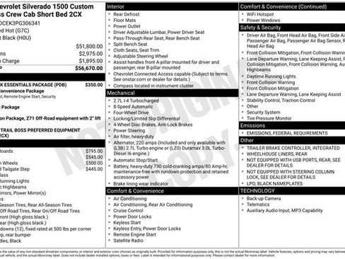 Used 2023 Chevrolet Silverado 1500 Custom Trail Boss w/ LPO, Dark Essentials Package image 4