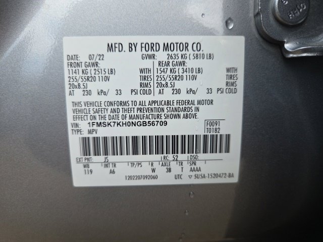 Used 2022 Ford Explorer ST-Line w/ Class IV Trailer Tow Package RWD image 13