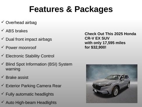 Certified 2025 Honda CR-V EX image 16