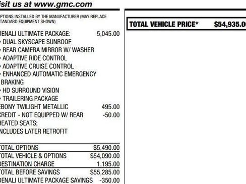 Used 2022 GMC Acadia Denali w/ Denali Ultimate Package image 3