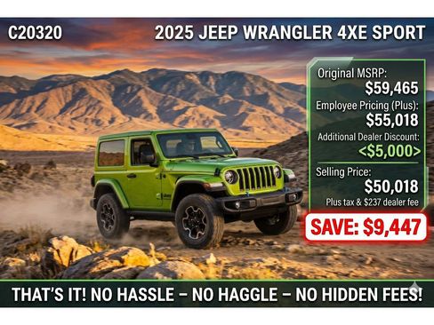 New 2025 Jeep Wrangler Unlimited Sport S 4xe w/ Convenience Group AWD/4WD image 2
