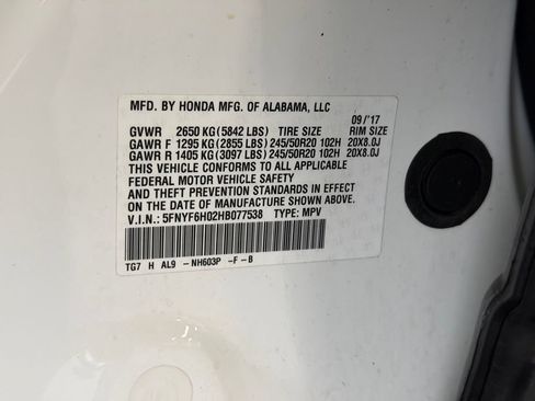 Used 2017 Honda Pilot Elite image 30