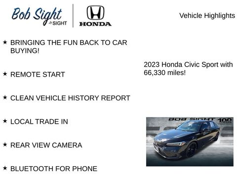 Certified 2023 Honda Civic Sport image 3