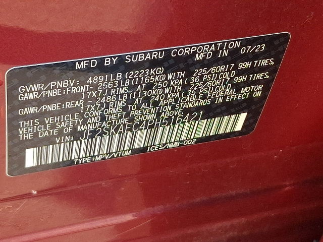 Certified 2023 Subaru Forester Premium AWD/4WD image 29