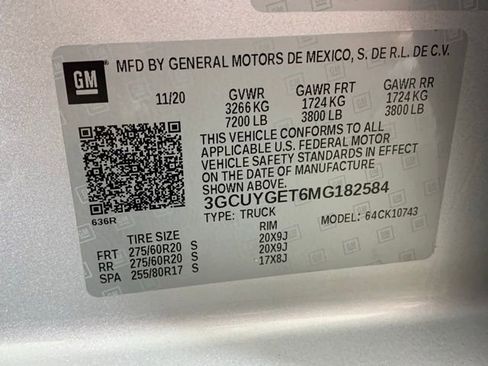 Used 2021 Chevrolet Silverado 1500 LTZ w/ LTZ Convenience Package II image 37