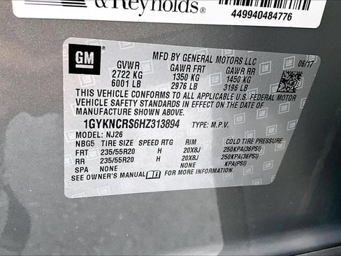 Used 2017 Cadillac XT5 Premium Luxury w/ LPO, Wheel Lock Package FWD image 33