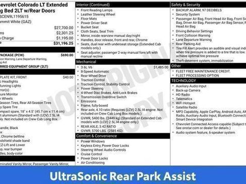 Used 2020 Chevrolet Colorado LT w/ Safety Package RWD image 81