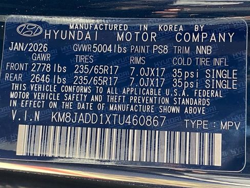 New 2026 Hyundai Tucson Blue SE w/ Tow & Go Package AWD/4WD image 39