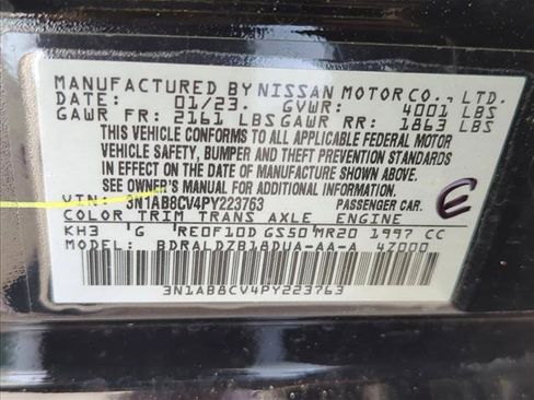 Used 2023 Nissan Sentra SV w/ Trunk Package image 30