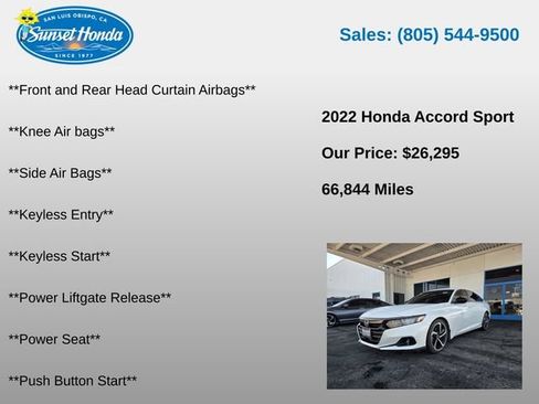 Used 2022 Honda Accord Sport image 9