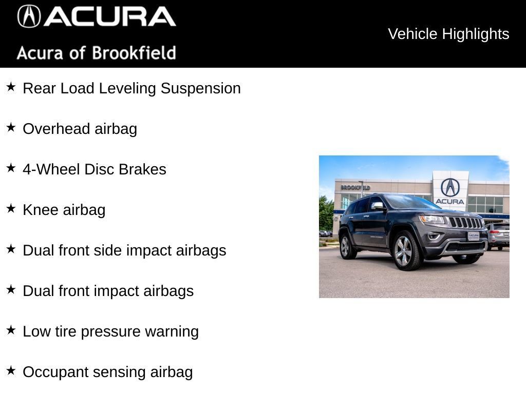 Used 2015 Jeep Grand Cherokee Limited w/ Trailer Tow Group IV AWD/4WD image 12