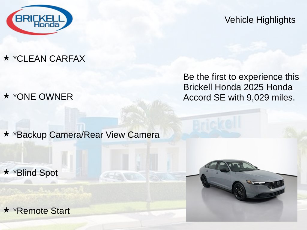 Used 2025 Honda Accord SE image 8