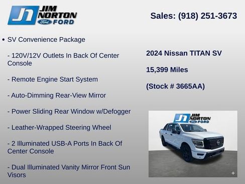 Used 2024 Nissan Titan SV AWD/4WD image 18
