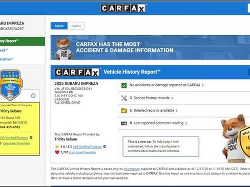 Used 2025 Subaru Impreza 2.0i image 11