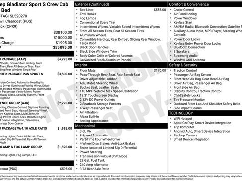 New 2025 Jeep Gladiator Sport w/ Premium Package AWD/4WD image 6