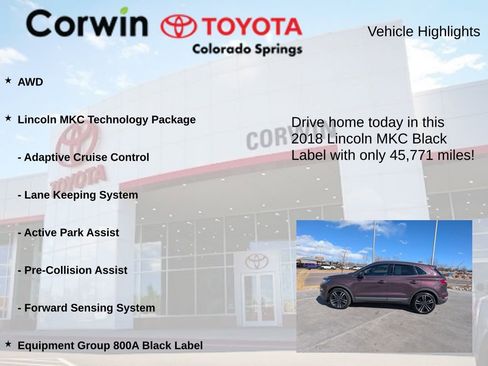 Used 2018 Lincoln MKC Black Label image 7