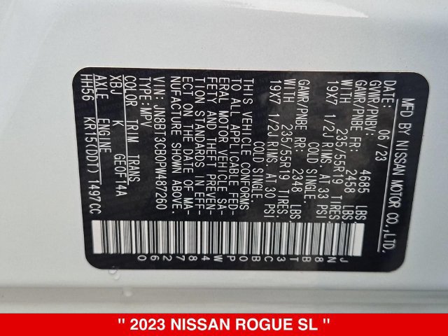 Certified 2023 Nissan Rogue SL AWD/4WD image 41