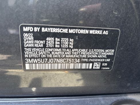 Used 2022 BMW M340i w/ Premium Package RWD image 37