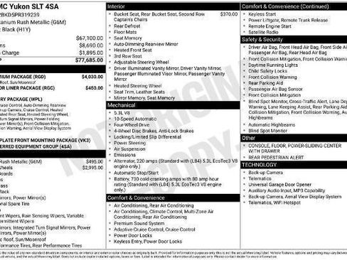Used 2023 GMC Yukon SLT w/ SLT Premium Package AWD/4WD image 33