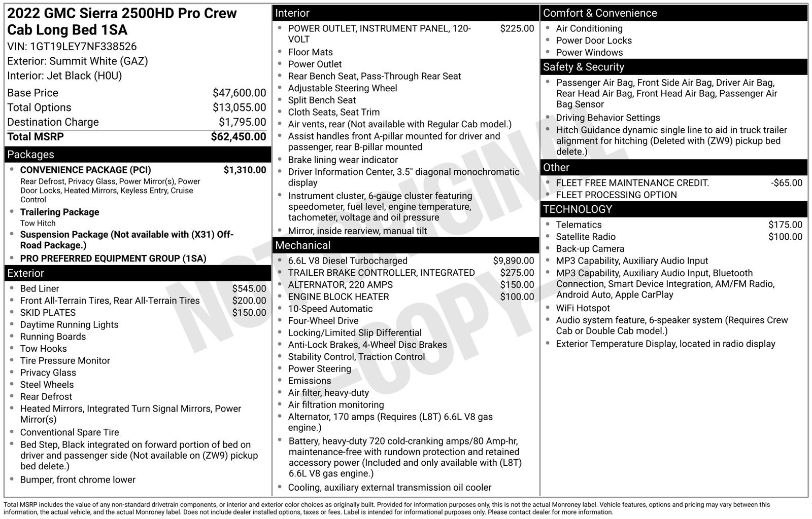 Used 2022 GMC Sierra 2500 Pro w/ Convenience Package AWD/4WD image 11
