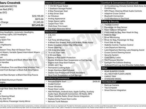 Used 2024 Subaru Crosstrek 2.0i image 7
