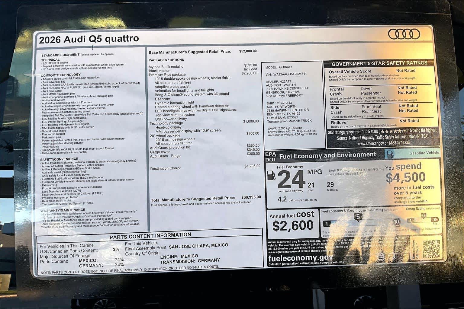 Certified 2026 Audi Q5 Premium w/ Premium Plus AWD/4WD image 18
