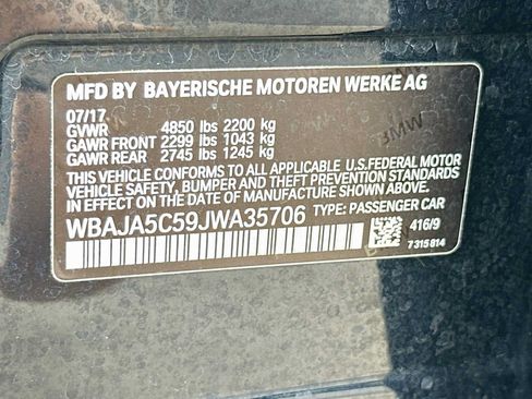 Used 2018 BMW 530i RWD image 33