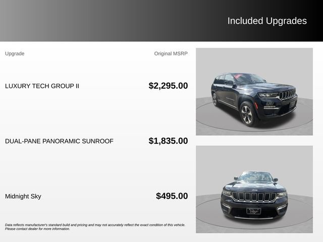 Used 2022 Jeep Grand Cherokee Limited 4xe w/ Luxury Tech Group II AWD/4WD image 4