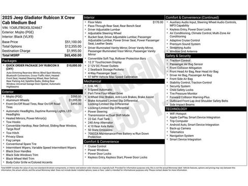Used 2025 Jeep Gladiator Rubicon AWD/4WD image 2