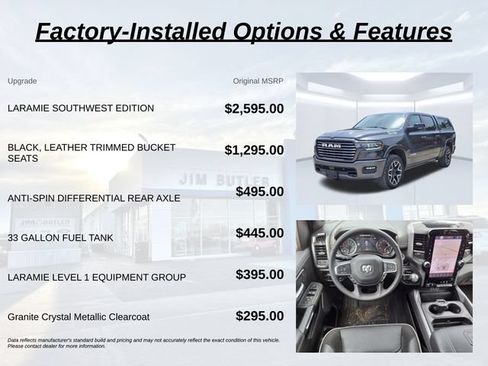 Used 2025 RAM 1500 Laramie w/ Laramie Southwest Edition AWD/4WD image 3