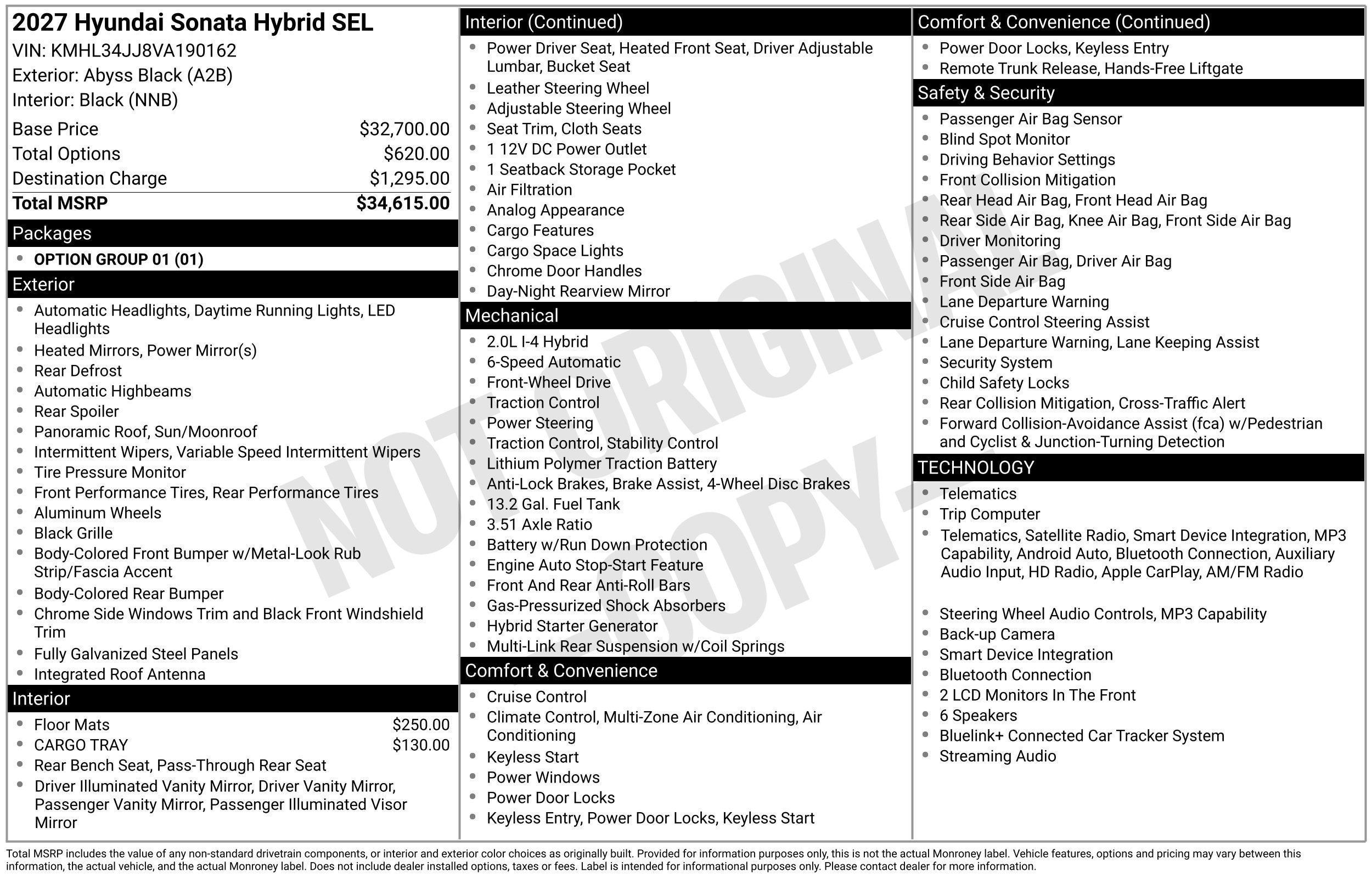 New 2027 Hyundai Sonata SEL FWD image 26