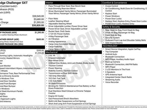 Used 2022 Dodge Challenger SXT w/ Blacktop Package RWD image 4