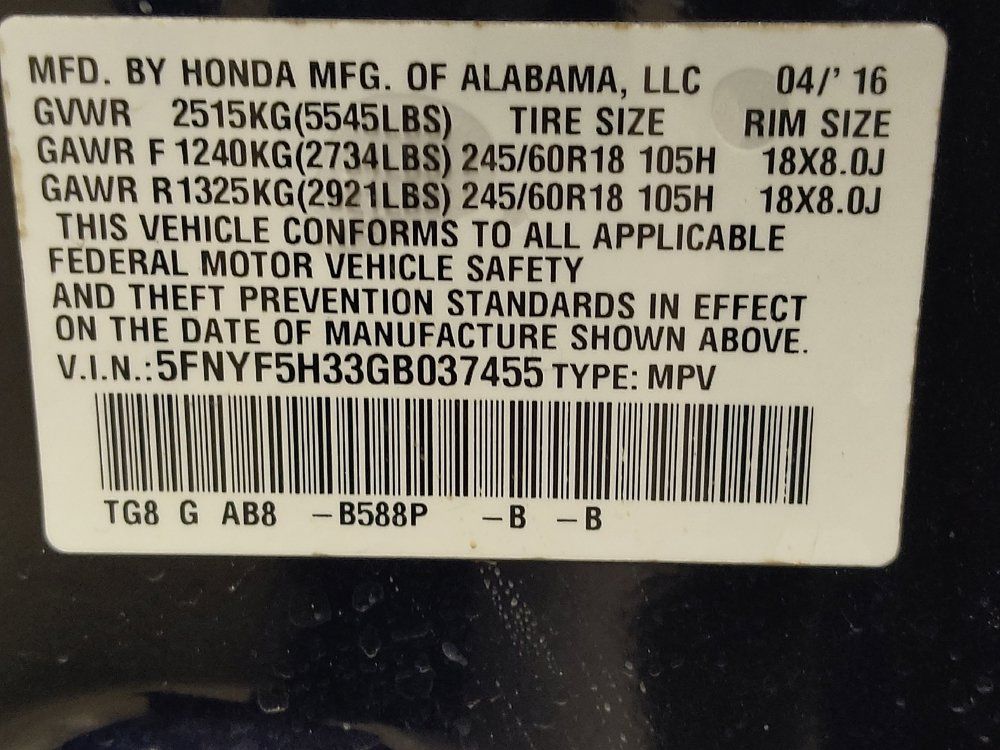 Used 2016 Honda Pilot EX image 33