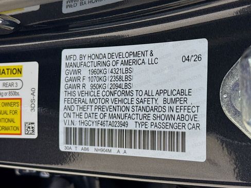 New 2026 Honda Accord SE image 37