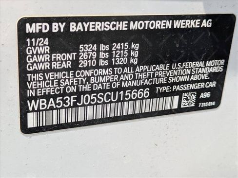 Used 2025 BMW 530i xDrive w/ M Sport Package AWD/4WD image 16