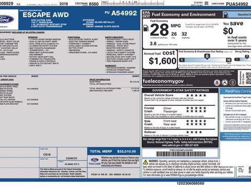 Used 2023 Ford Escape Active AWD/4WD image 25